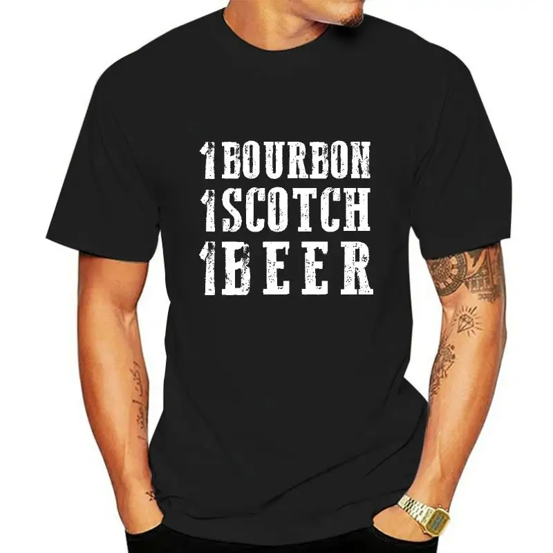 1 Bourbon 1 Scotch 1 Beer T Shirt Single Malt Whisky Whiskey Country Music Tee