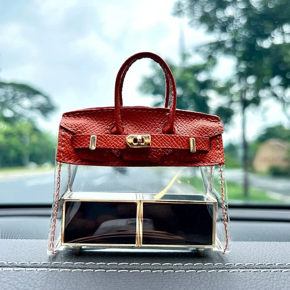 Mini Handbag For Car Keys Anti-lost Car Key Fob Holder Pouch Case With Handle Perfect Gift key case cover key case