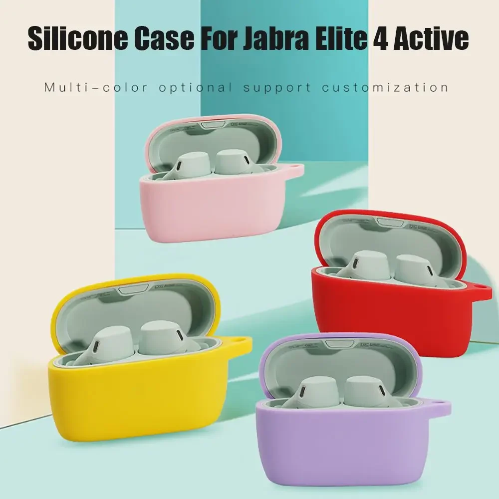 Custodia Anti-Caduta Per Auricolari Per Jabra Elite 4 Active Bluetooth Wireless Auricolare Custodia Protettiva In Silicone Per Jabra Elite 3 Active