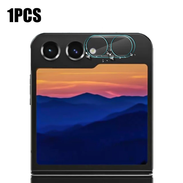 Premium Tempered Glass Outer Screen & Camera Lens Protector - Anti-Scratch Protective Film for Samsung Galaxy Z Flip Series