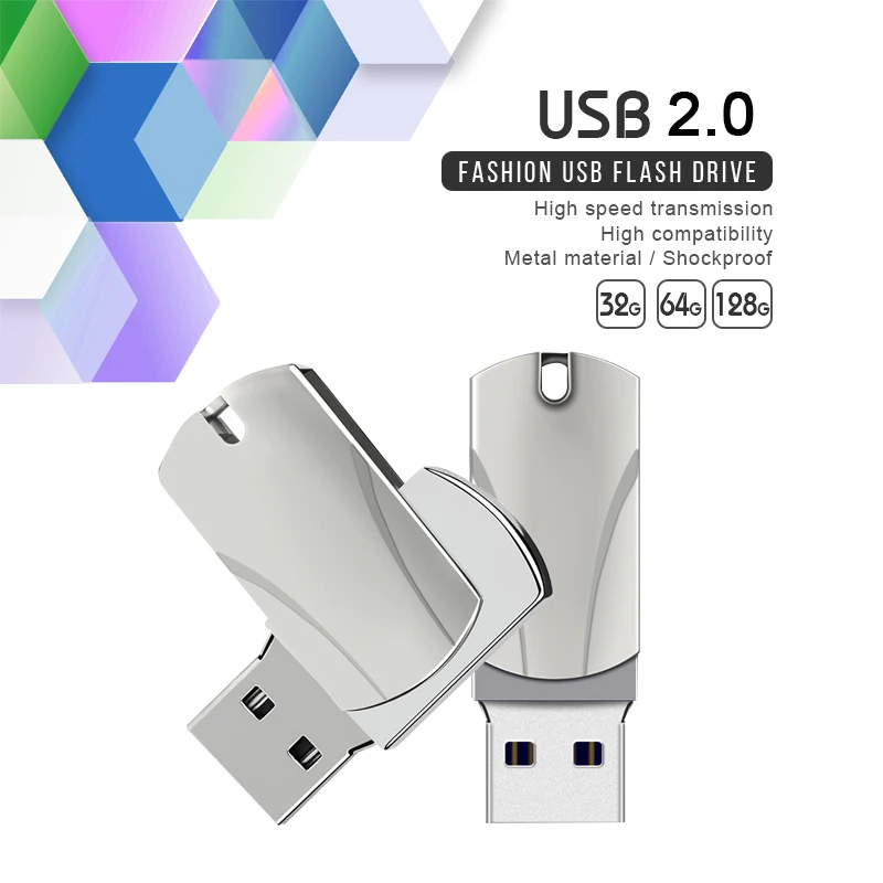 USB-2-0-Flash-Drive-32GB-64GB-128GB-Metal-High-Speed-Flash-Memory-Stick