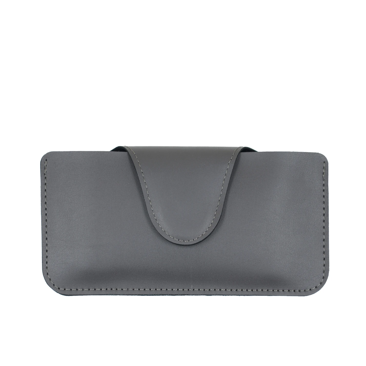 Sleek Double Layer PU Leather Clutch Bag