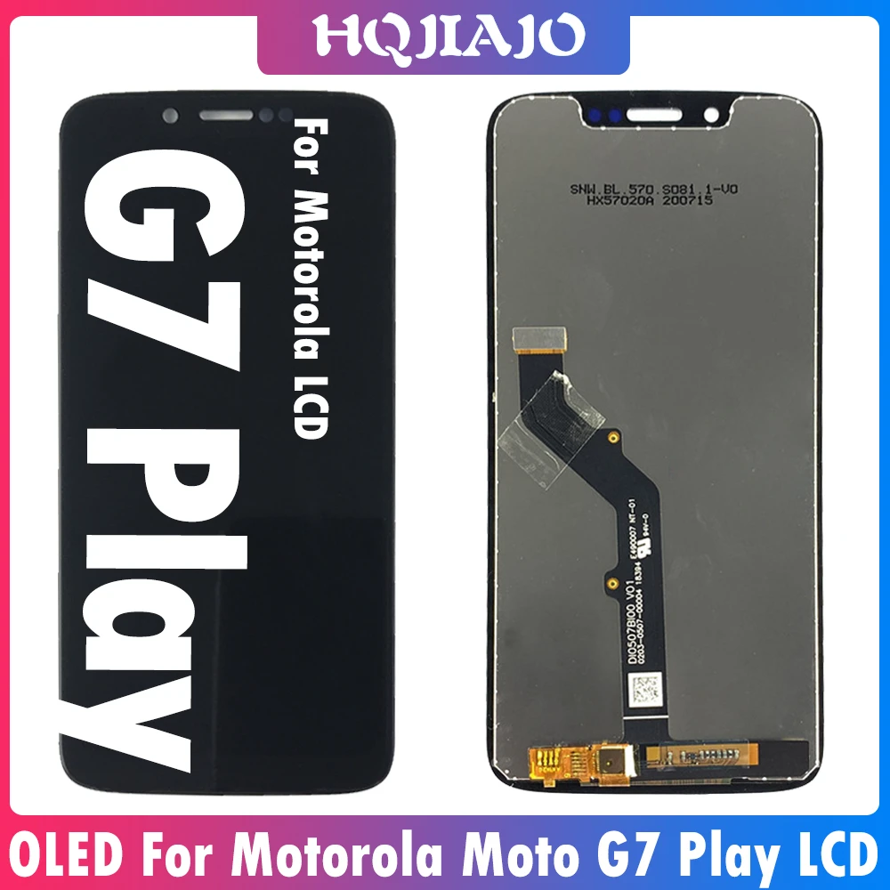 lcd cell phone 5.7'' OLED LCD For Motorola Moto G7 Play LCD Display Touch Screen Digitizer Assembly For Moto XT1952-4 LCD Screen Replacement the best screen for lcd phones galaxy