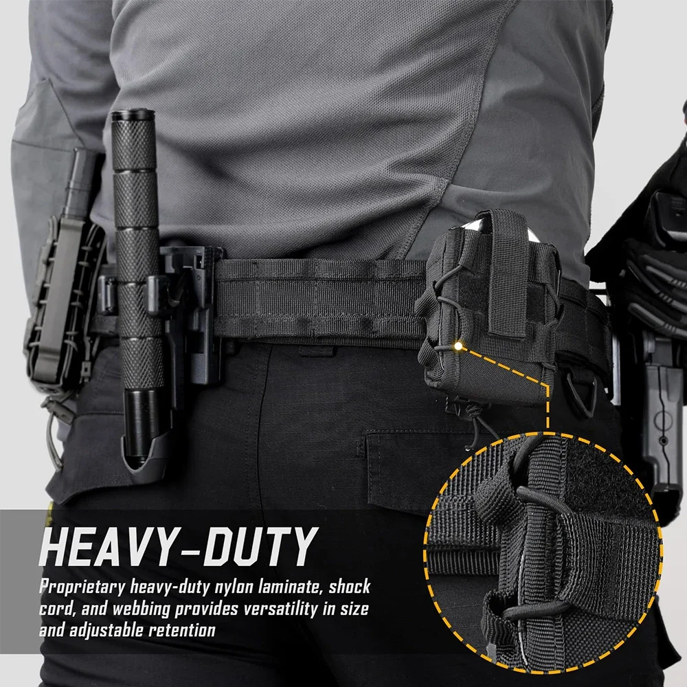 Taktische Handschellen Halter Molle Tasche Open Top Universal Handschellen Fall Fesseln Holster Taille Tasche Gürtel Jagd Zubehör – Detail 9