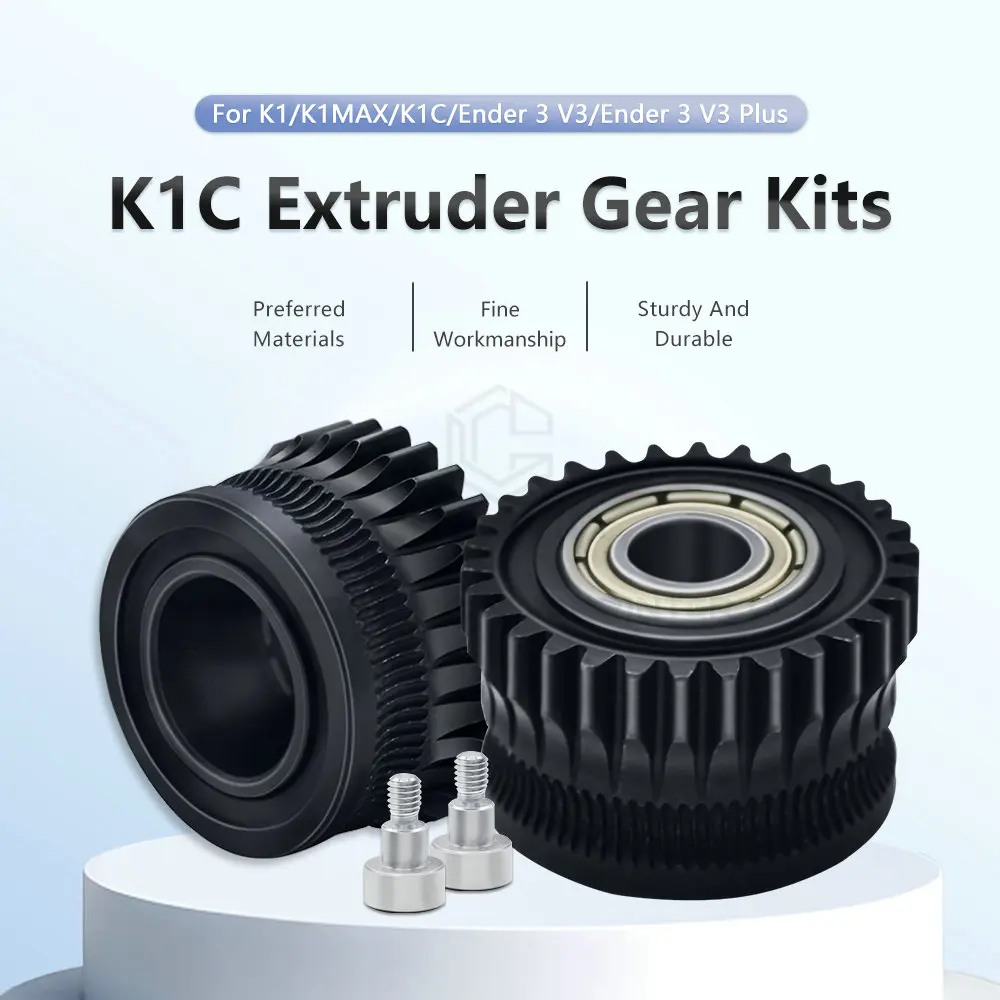K1, K1 Max Extruder Upgrade Motor, vernickeltes gehärtetes Stahlgetriebe, Vollmetall-Filamentantrieb für Ender-3 V3, V3 Plus K1