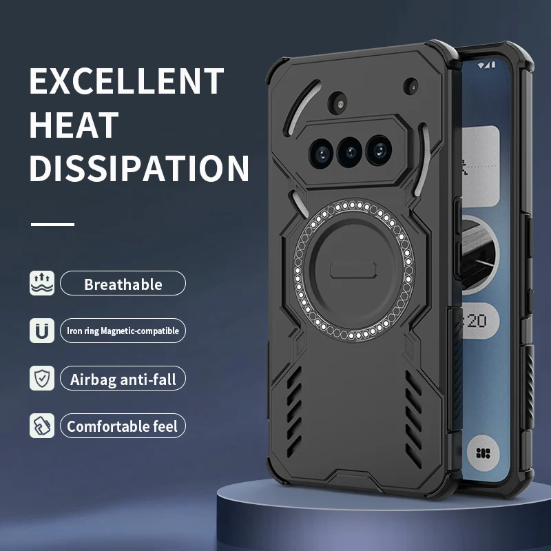 Magnetic Armor Case with Strong Mag-Safe and Anti-Knock Protection