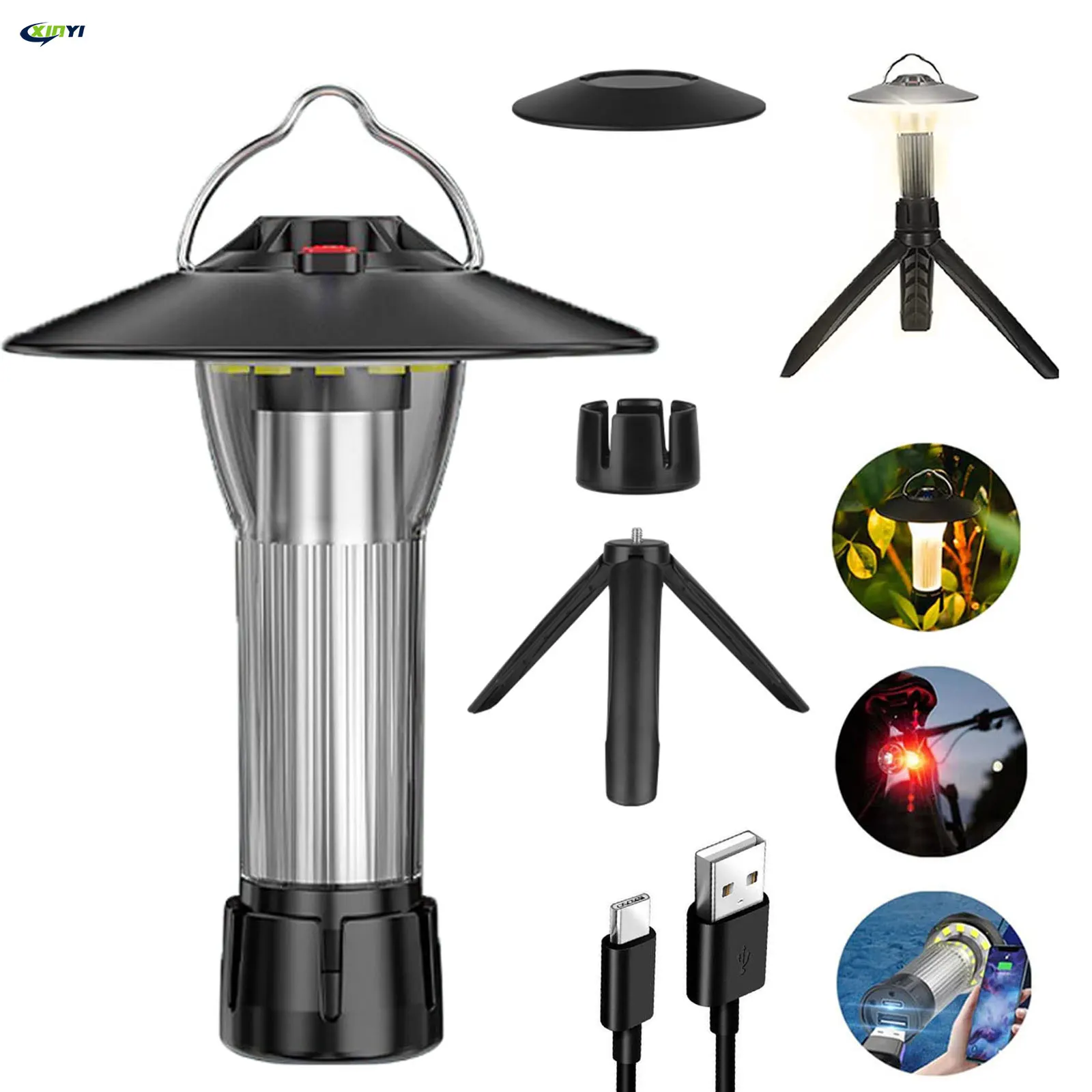 

Multi-function Camping Light Portable Outdoor Camping Lantern With Magnet Emergency Light Hanging Tent Light Powerful Work Lamp