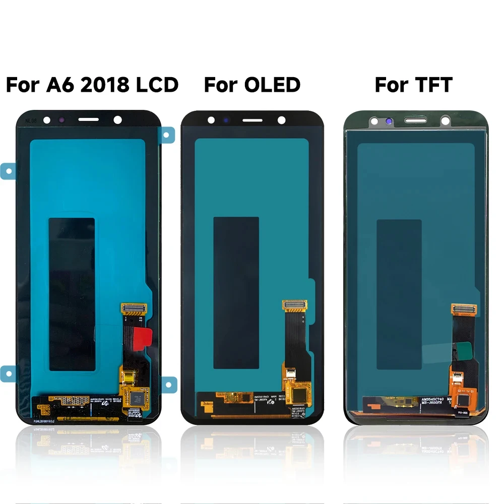 LCD 디스플레이 터치 스크린 디지타이저 어셈블리 교체, 삼성 5.6 A600 A600F A600A A600N A600U 용 A6 2018