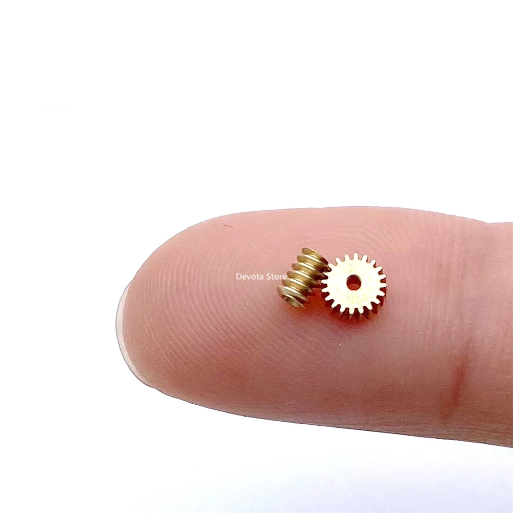1:87 0.2M 20T 1mm Mini Turbine Worm Static Change Copper Gear Set