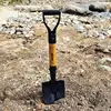 Outdoor Children Digging Shovel Metal Digging Sand Shovel With Wooden Handle Kids Mini Beach Garden Snow Shove 4