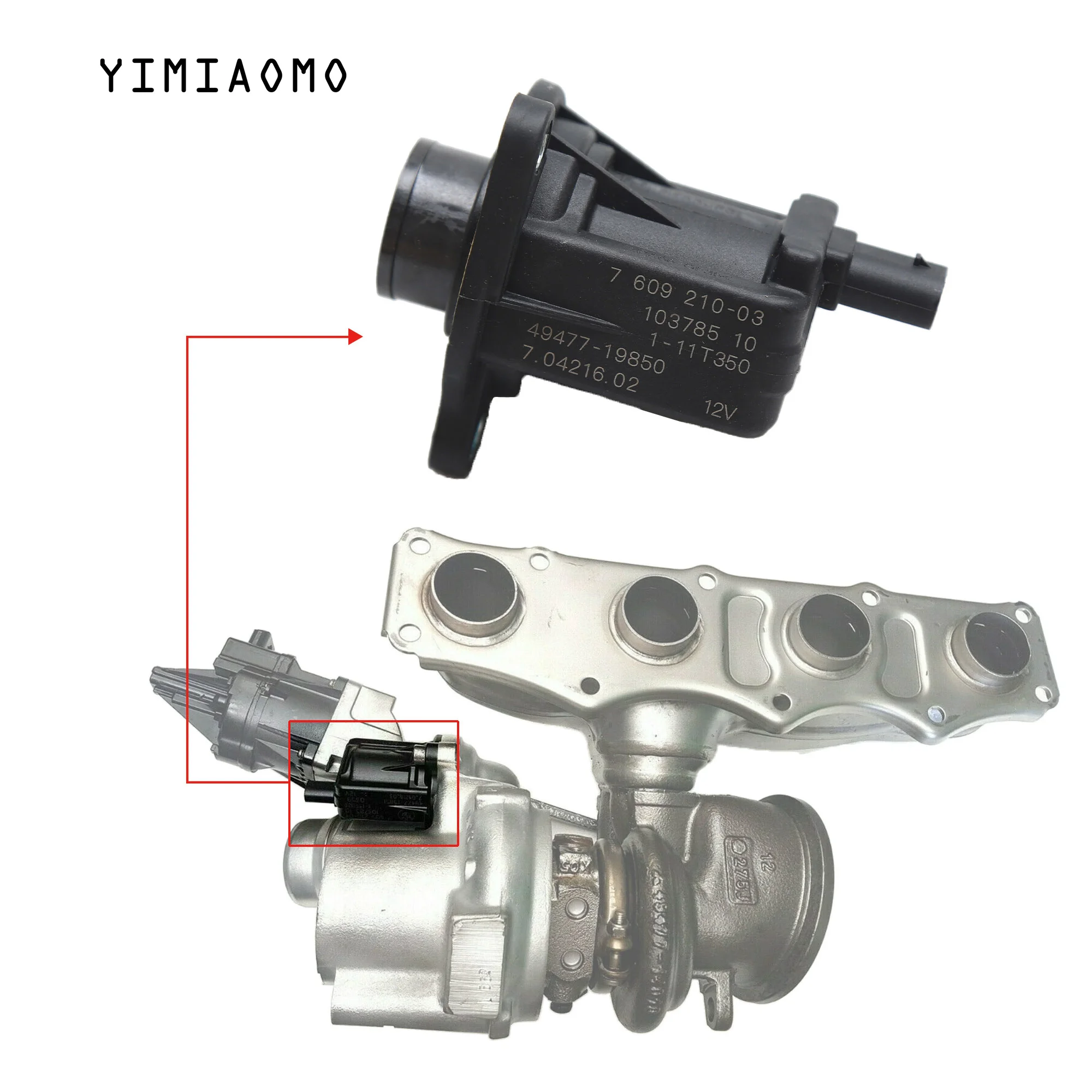 11657609210 Car Engine Turbo Solenoid Valve For 2.0T BMW F20 F30 F32 F10 X3 X4 X5 Z4 N20 11657609210 49477-19851 70421603