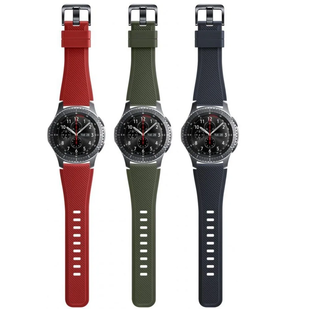 Pulseira de Relógio de Silicone Genuíno para Samsung Gear s3 Frontier Sm-sm-r770 R775 R760 R765 - Image 3