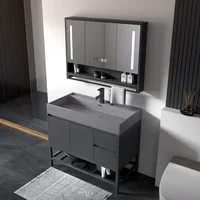 Washbasin Combination Bathroom Cabinets Light Luxury Modern Intelligent Mirror Bathroom Cabinets Home Storage Furniture Kast JTB 3