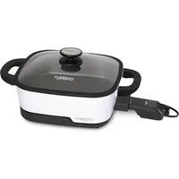 07118 Tuxedo Precision Multi-Cooker Digital Skillet, 12", White 2