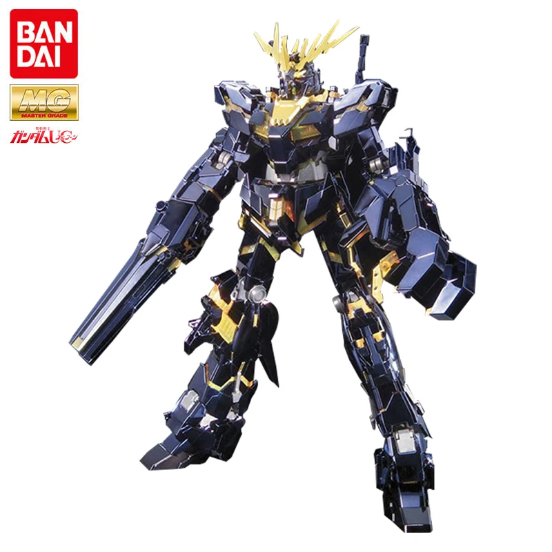 

Bandai Original MG 1/100 RX-0 UNICORN GUNDAM-02 BANSHEE TITANIUM FINISH Ver. Action Figure Toys Collectible Model Gifts for Kids