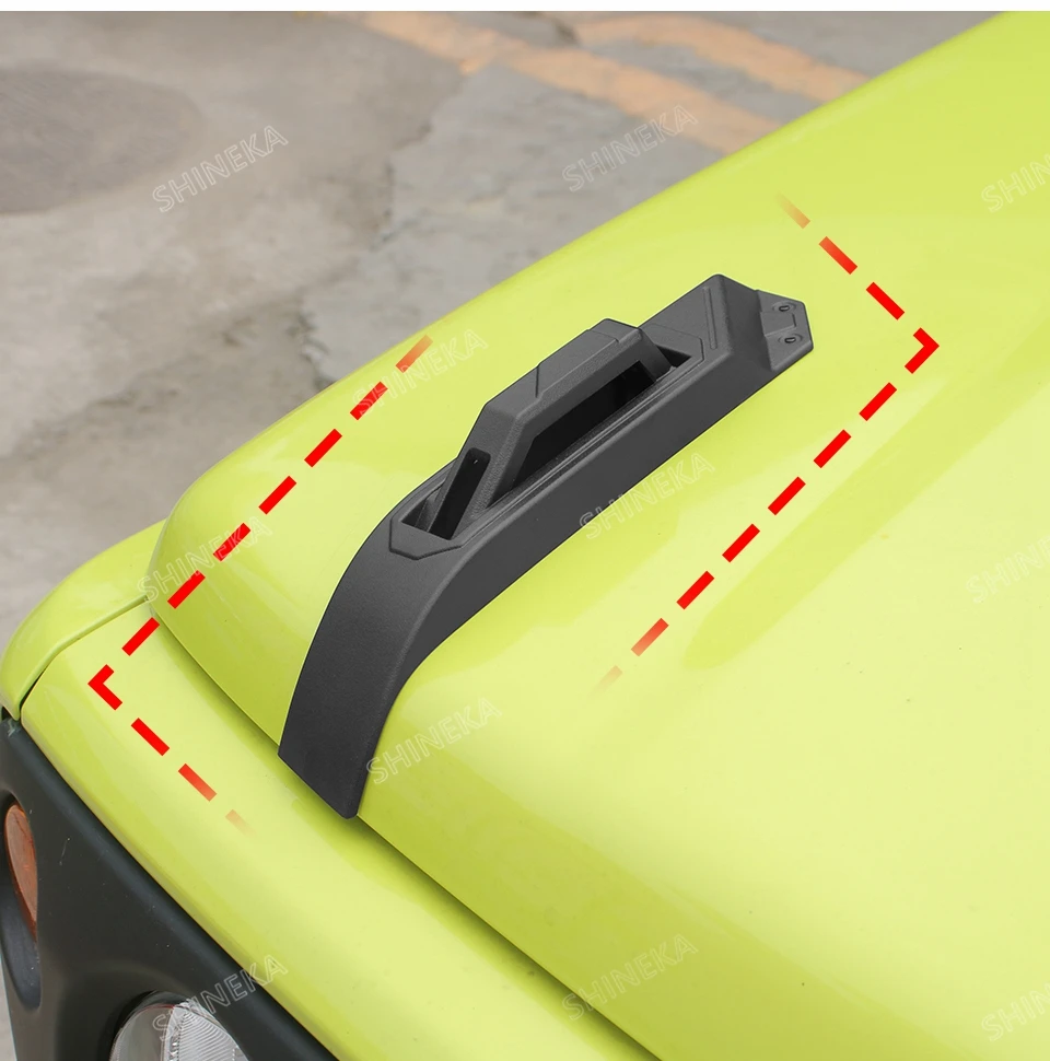 SHINEKA Auto-Motorhauben-Dekorationsabdeckung für Suzuki Jimny 2019 2020 2021 2022 2023 2024 ab 2022, Außenzubehör – Detail 6