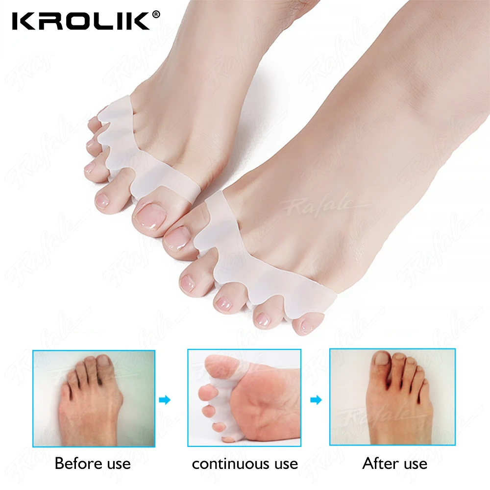 

Soft Silicone Gel Bunion Toe Corrector Nail Protector Foot Skin Care Tool Toe Hallux Valgus Straightener Spreader Care Tool Unis