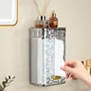 Luxury Tissue Box Wall-Mounted Acrylic Transparent Tissue Box Table Napkin Holder Bathroom Paper Box Tissue Paper Dispenser 6