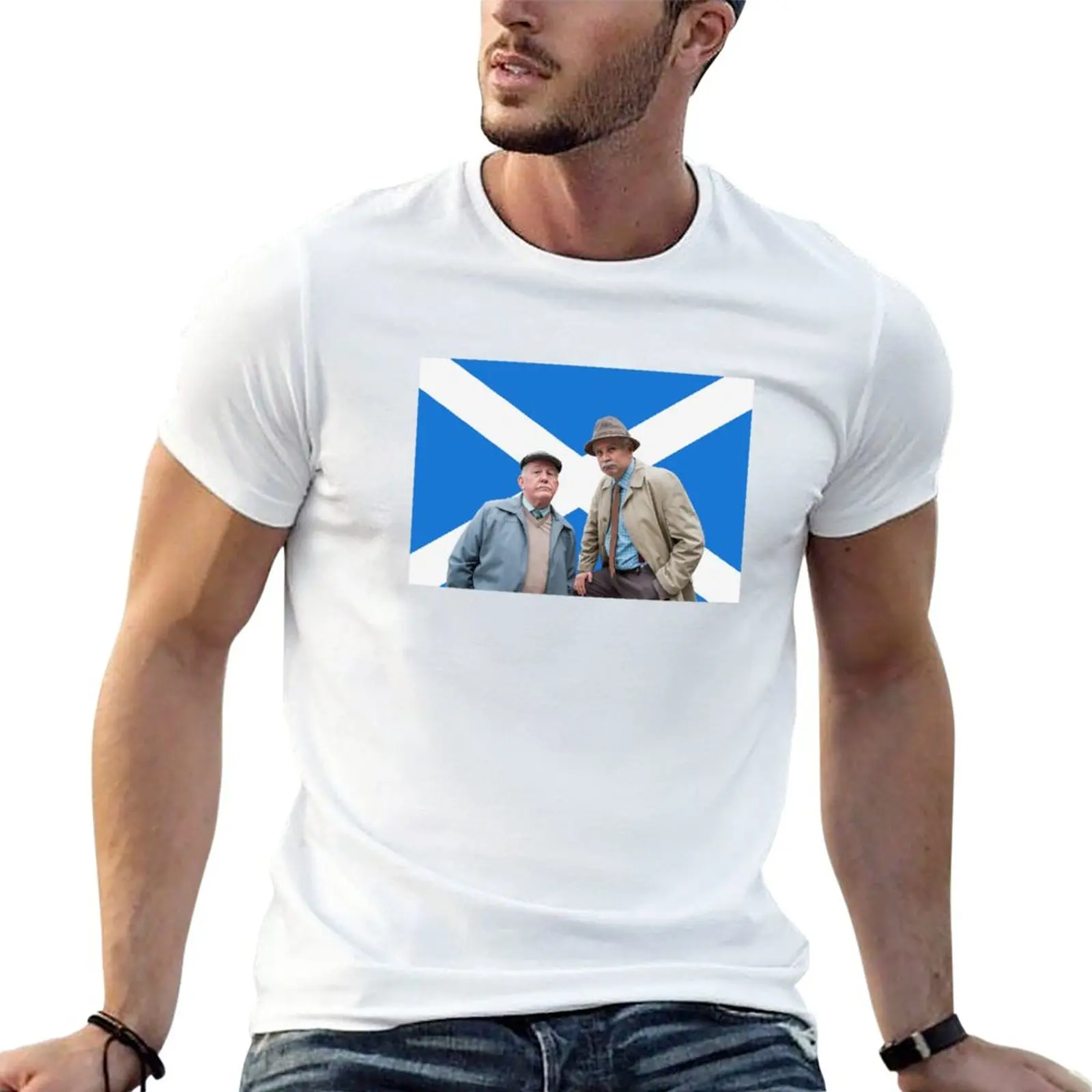 

Jack and Victor from Still Game - Saltire T-Shirt hippie clothes T-shirt for a boy sweat shirts, men