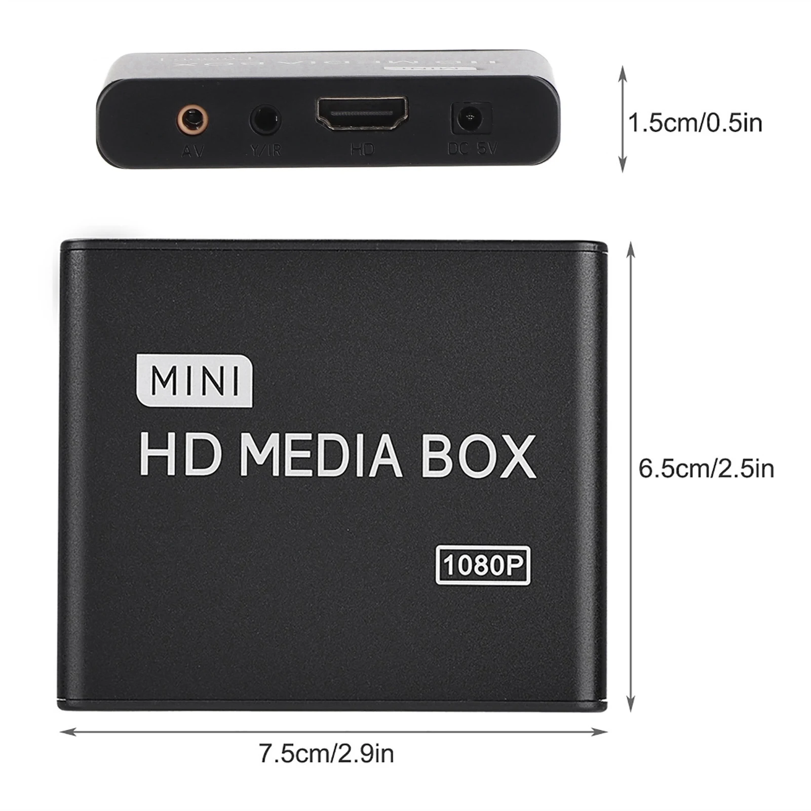 Enhanced Full HD Mini Media Player with Universal Format Support