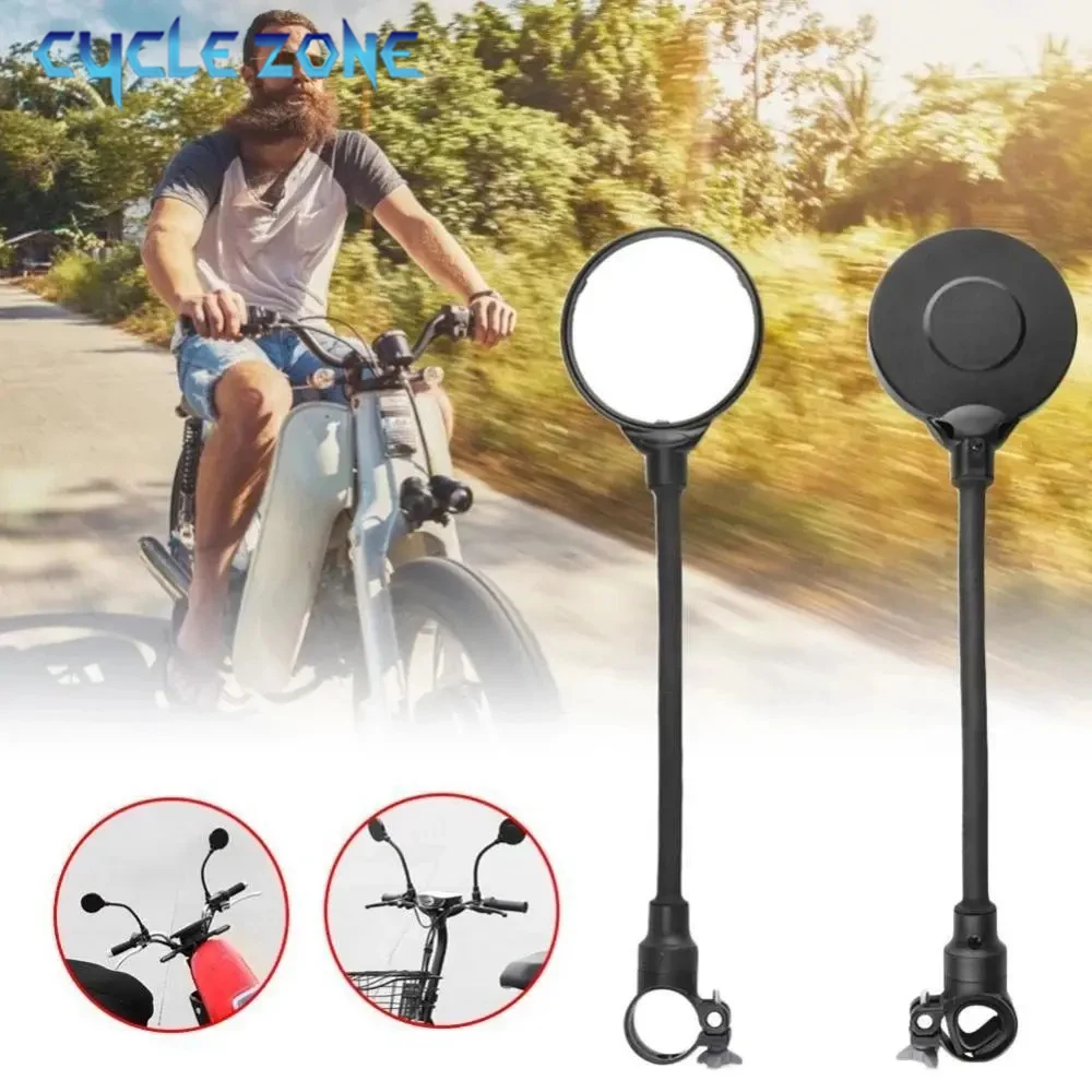 Specchietti retrovisori lunghi per bicicletta manubrio 360 ° Specchietti regolabili per accessori per specchi ad ampio raggio per bici da strada di montagna