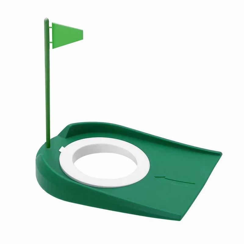 

Indoor Golf Putting Trainer with Hole Flag Putter Green Practice Aid Home Yard Outdoor Training Aid Adjustable Hole