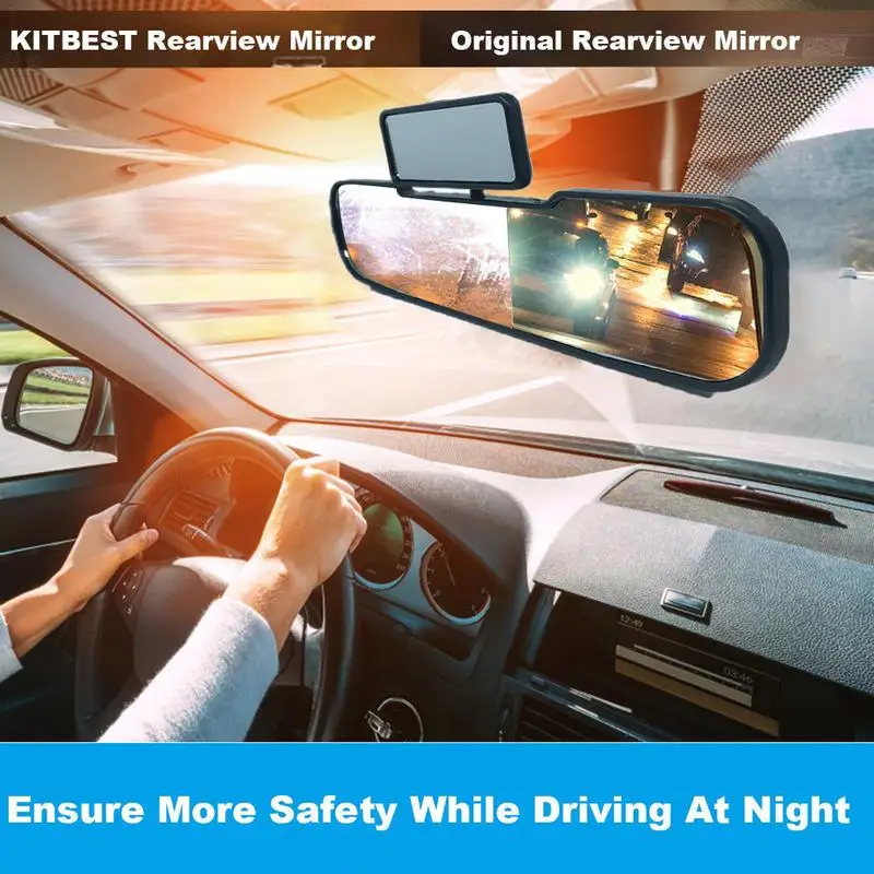 

2 в 1, Автомобильное зеркало заднего вида с широким углом обзора