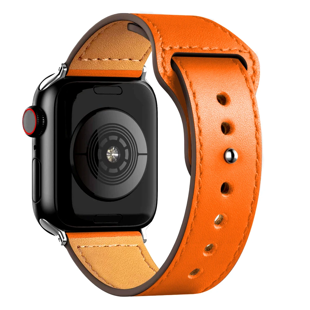 Elegant Leather Strap for Smartwatch - Premium Wristband Bracelet