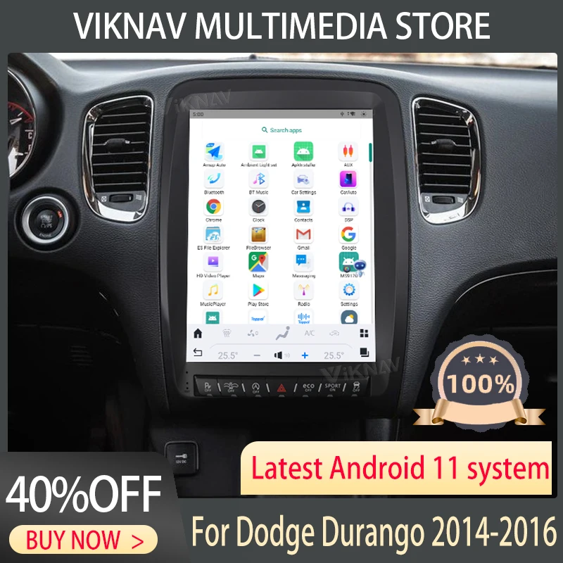 

12.1 inch Touch Screen Car Radio For Dodge Durango 2014-2016 Android 11 hear unit GPS Autoradio Multimedia Video Player