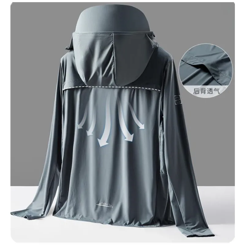 Women Sunscreen Jackets Summer UPF 50+ UV Resistant Skin Coats Men Ultra-Light Sportswear Hooded Windbreaker Casual Jackets