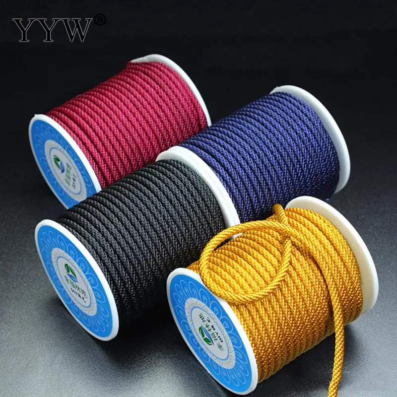 

13m/Lot 3.5mm Nylon Cord Silk Thread Bracelet Braided String DIY Tassels Beading Jewelry Making Chinese Knot Macrame Wire Cord