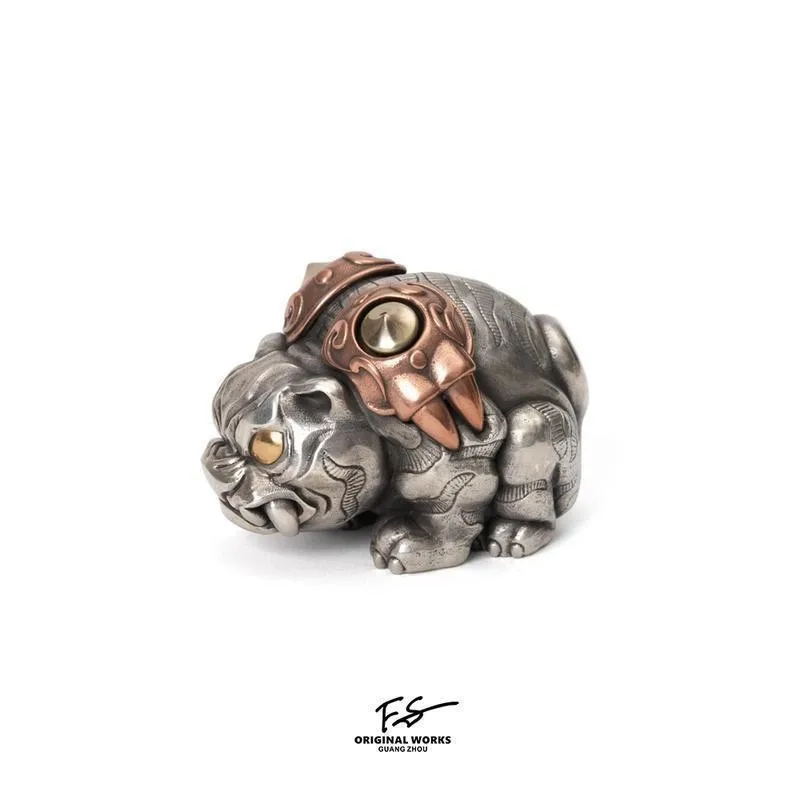 푸후 핸들바 오리지널 디자인 조디악 타이거 정교한 휴대용 솔리드 문학 장난감 장식품