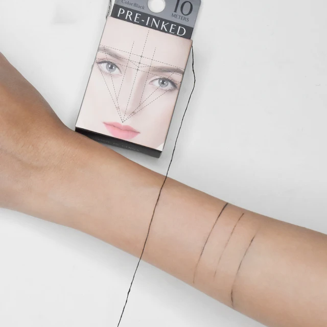 

10 Meters Microblading Pre-Ink Mapping String for Makeup Eyebrow Dyeing Line Thread Semi Permanent Positioning Measure Tool