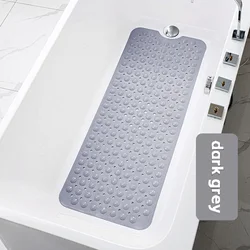 Large Non - Slip Bathroom Massage Mat - PVC Bath and Shower Comfort Mat - 400MMx1000MM (Dark grey)