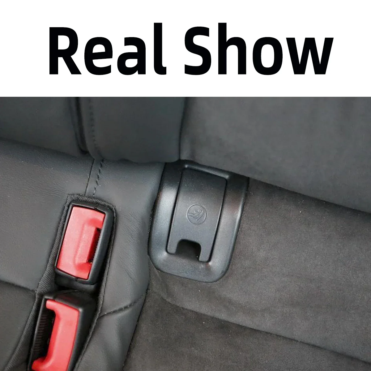 Isofix Car Audi A6 Isofix 1PC Black Grey Rear Seat Isofix Slot