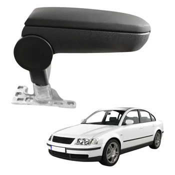For VW Passat B5 3B 1996-2000 Audi A4 S4 B5 1994-2001 Center Console Armrest Storage Box Leatherette / Fabric 1
