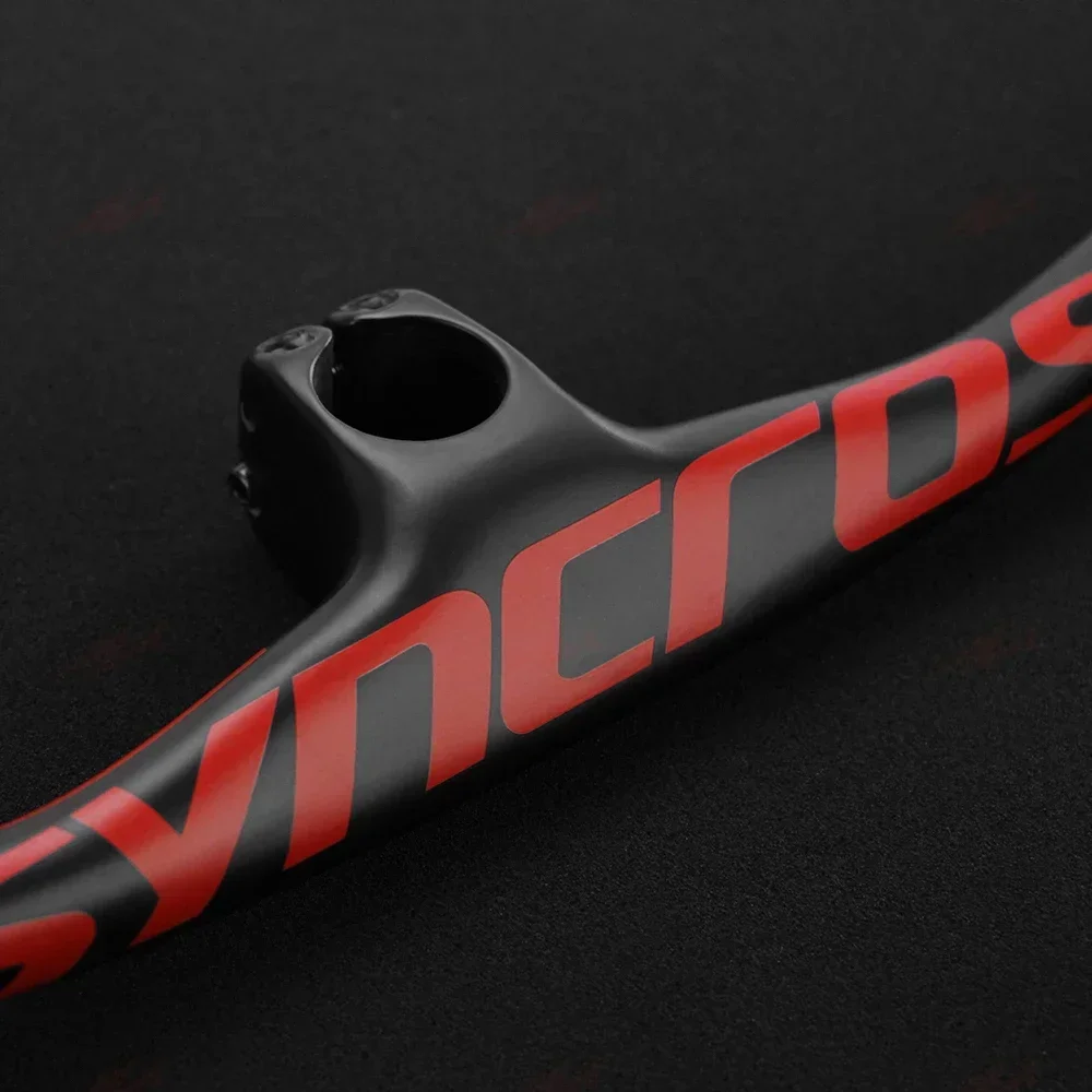 SYNCROS MTB FRASER IC SL 28.6mm -8 Degree Integrated Handlebar for Mountain Bike Full Cabon Fiber with Mount