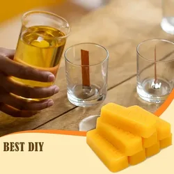 Natural Pure Yellow Beeswax Sticks for Candle Making, Furniture Polishing & DIY Crafts (8pcs)