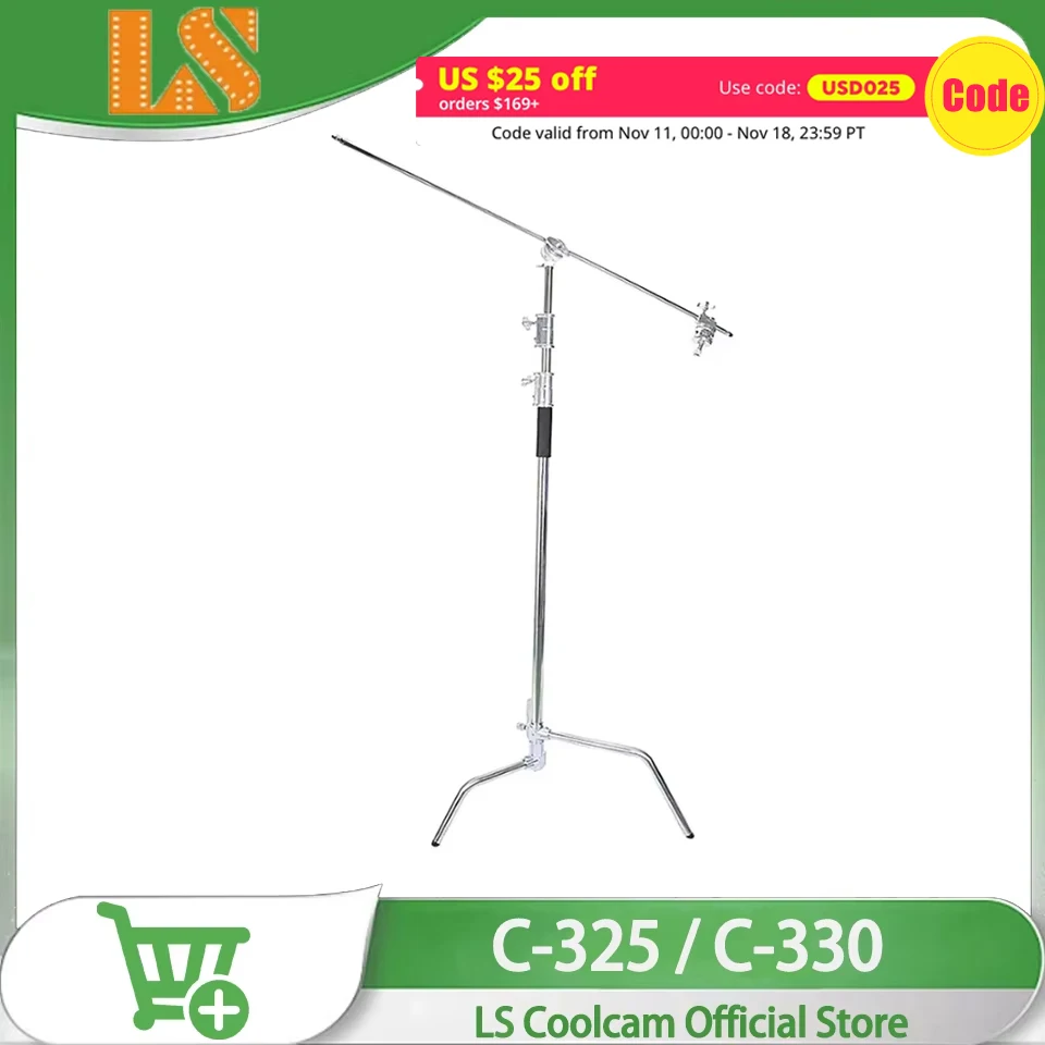 LS C-325 C-330 C Stand Magic Tripod Photographic Equipment Photographic Accessory Light Stand for LED Light