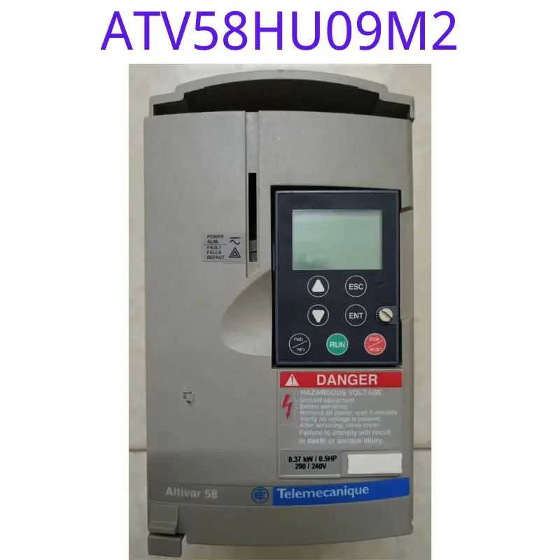 

The second-hand frequency converter ATV58HU09M2 0.37KW has been tested and is in good condition