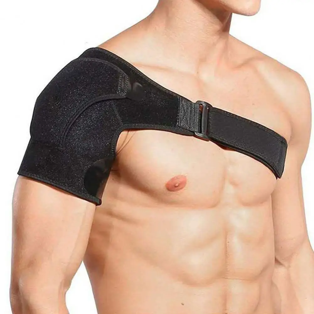 Breathable Shoulder Brace Workout Shoulder Brace Adjustable Compression for Pain Relief Soft High for Rotator