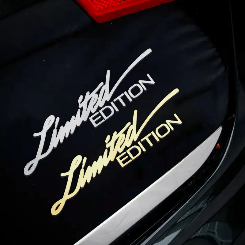 

Limited Edition Emblem Metal Stickers 3D Creative Badge Motorcycle Automobile Body Window Laptop Decals Car Styling Decoration