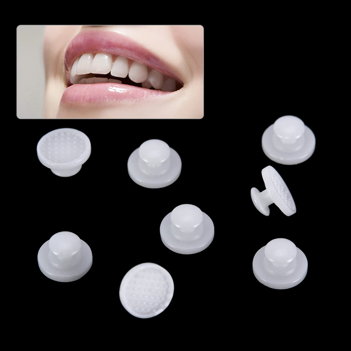 10 teile/paket AZDENT Dental Kieferorthopädische Lingual Taste Monoblock MIM Mesh Boden Bondable Metall Keramik Zunge Seite Schnalle Bondable – Detail 20