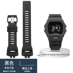 Enhanced Watchband Bracelet with Soft Silicone Strap - Black Waterproof Sports Design (Black)