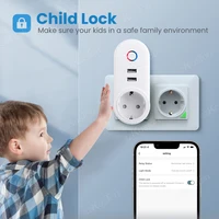 WiFi Smart Plug Tuya Smart Home Electrical Outlet Power Strip Socket with 2 USB Remote Control by Smart Life App Alexa Google - Image 2