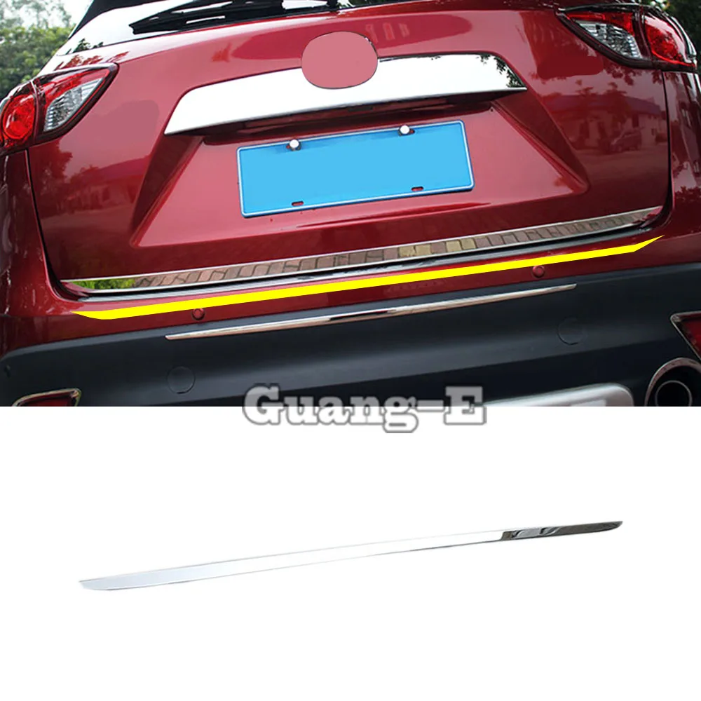 

Car Stainless Steel Rear Back Door License Tailgate Bumper Frame Trim Lamp Trunk For Mazda CX-5 CX5 2012 2013 2014 2015 2016
