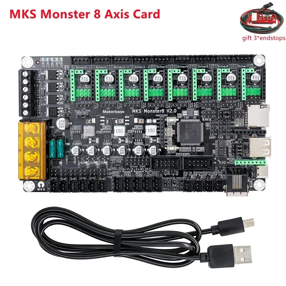 MKS Monster8 V2 control board 8 axis motherboard 3D printer