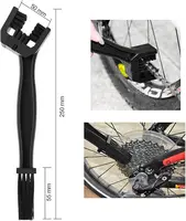 1 ensemble d'outils de nettoyage de vélo, Kit de brosses pour pneus, pignons, coins serrés, compatibles avec vélos et motos 4