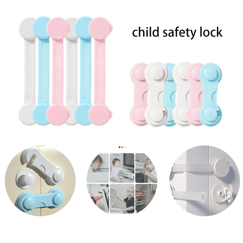 

10pcs/6pcs Baby Safety Lock Protection from Children Home Drawer Cabinet Door Refrigerator Anti-pinch Lock Baby Goods cabinet