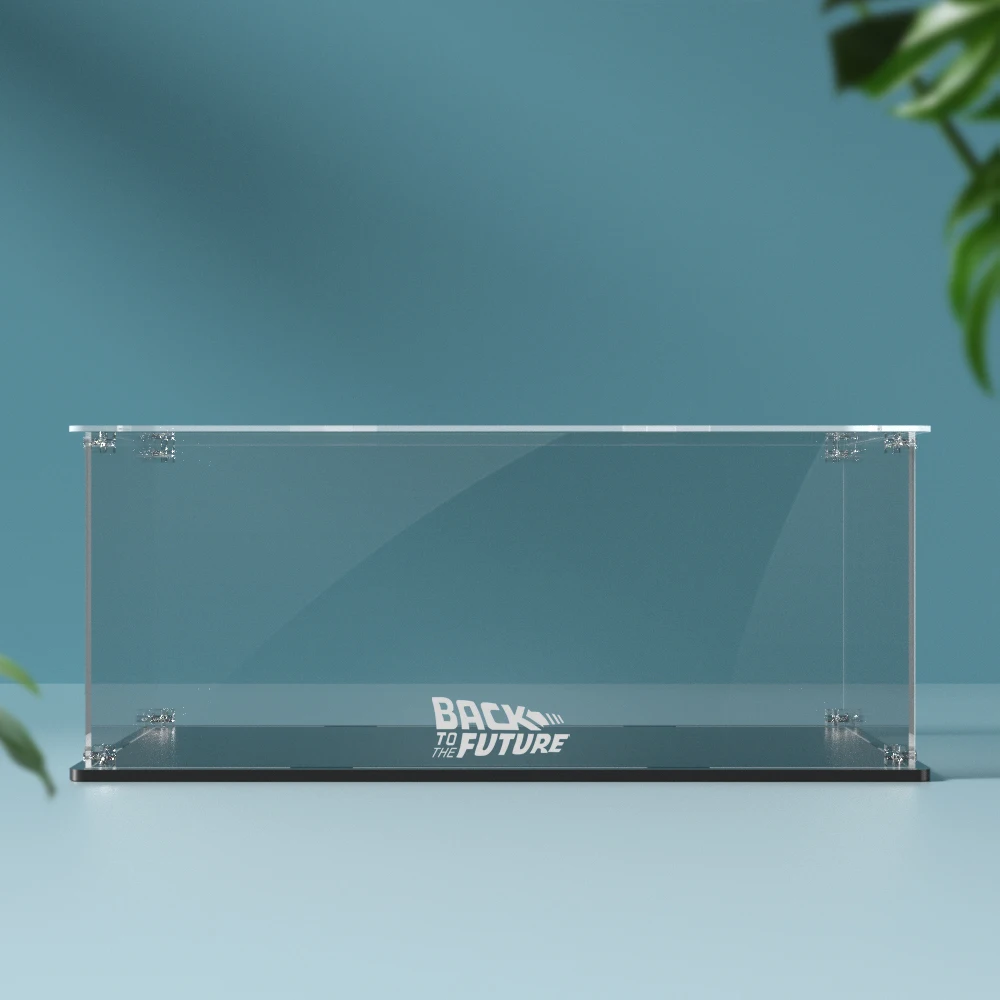 Acrylic Display Box for Lego 10300 Back to the Future Time Machine Dustproof Clear Display Case (Lego Set not Included） 5
